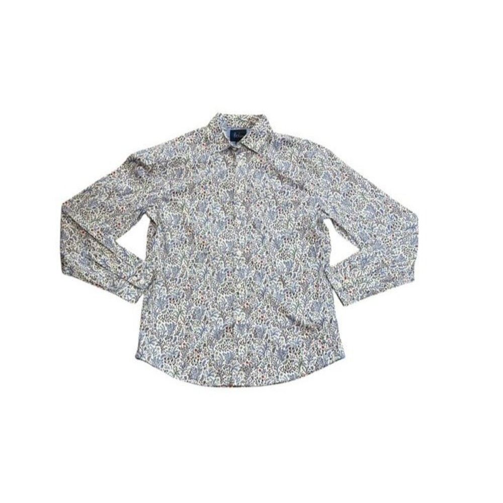Boden Button Up Shirt Men's Size Medium AOP Flower Button Up Boho Foral - Dress